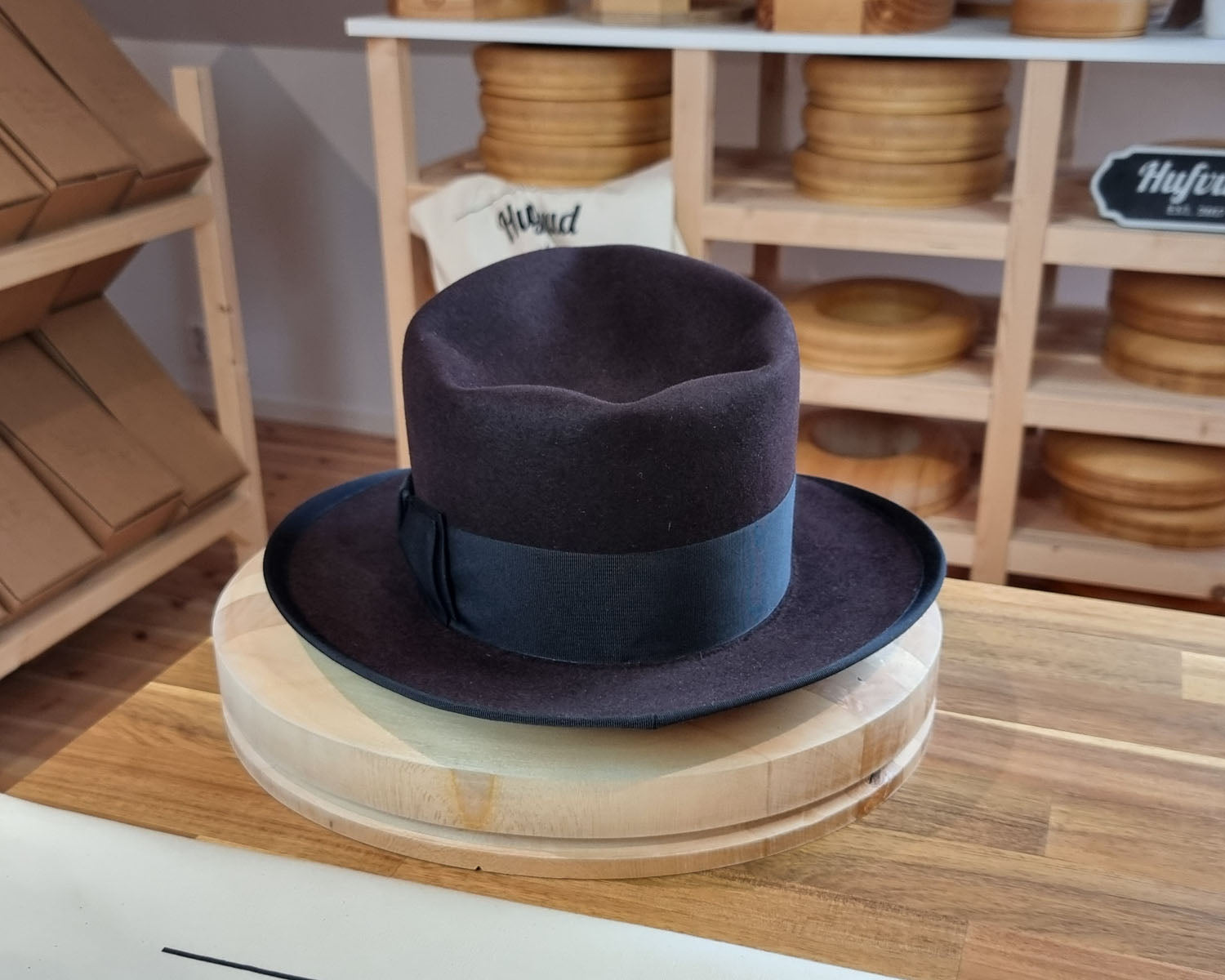 WHIPPET FEDORA | BEAVER FIFTY | OXBLOOD COLOR | SIZE 60, US 7 1/2