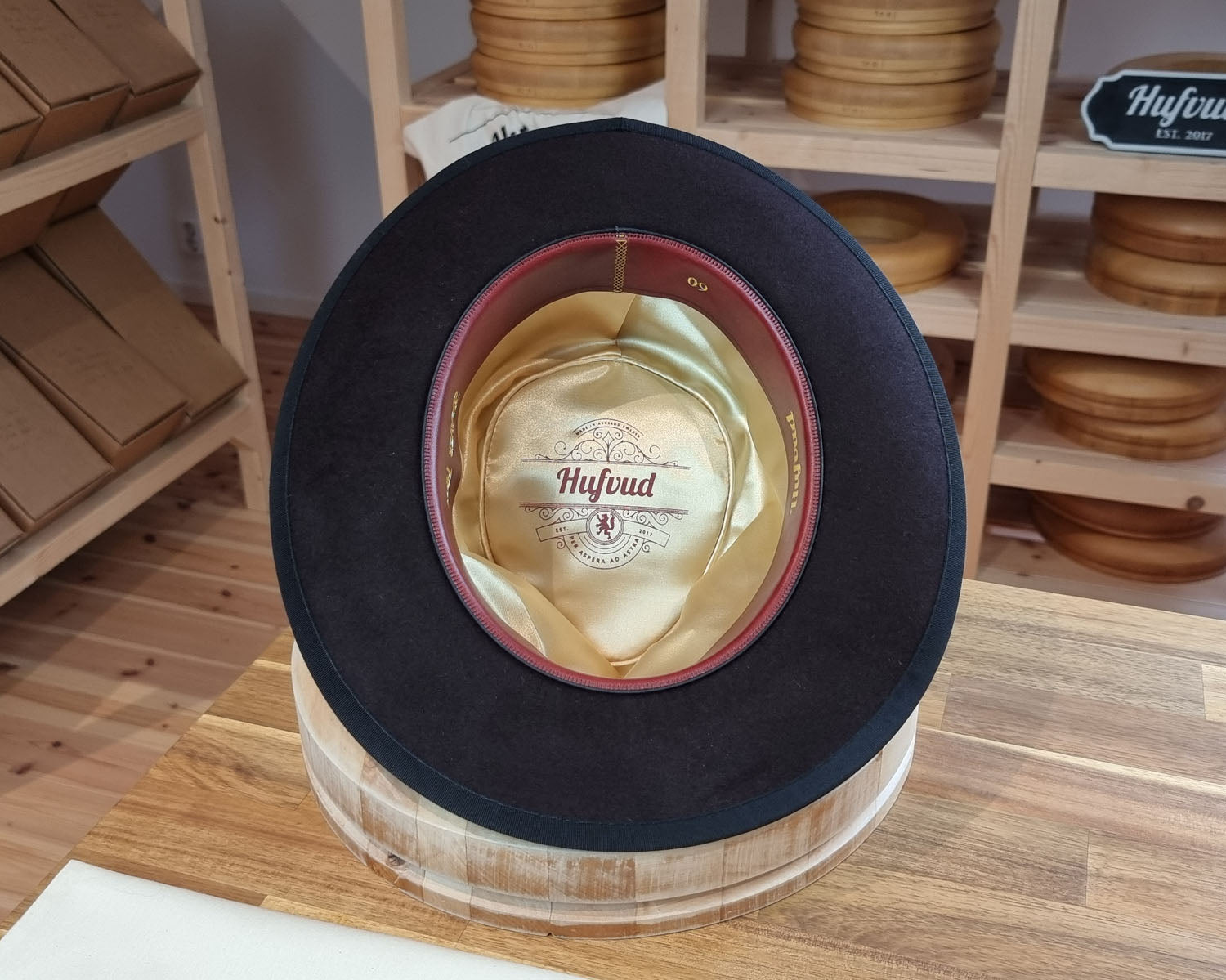 WHIPPET FEDORA | BEAVER FIFTY | OXBLOOD COLOR | SIZE 60, US 7 1/2