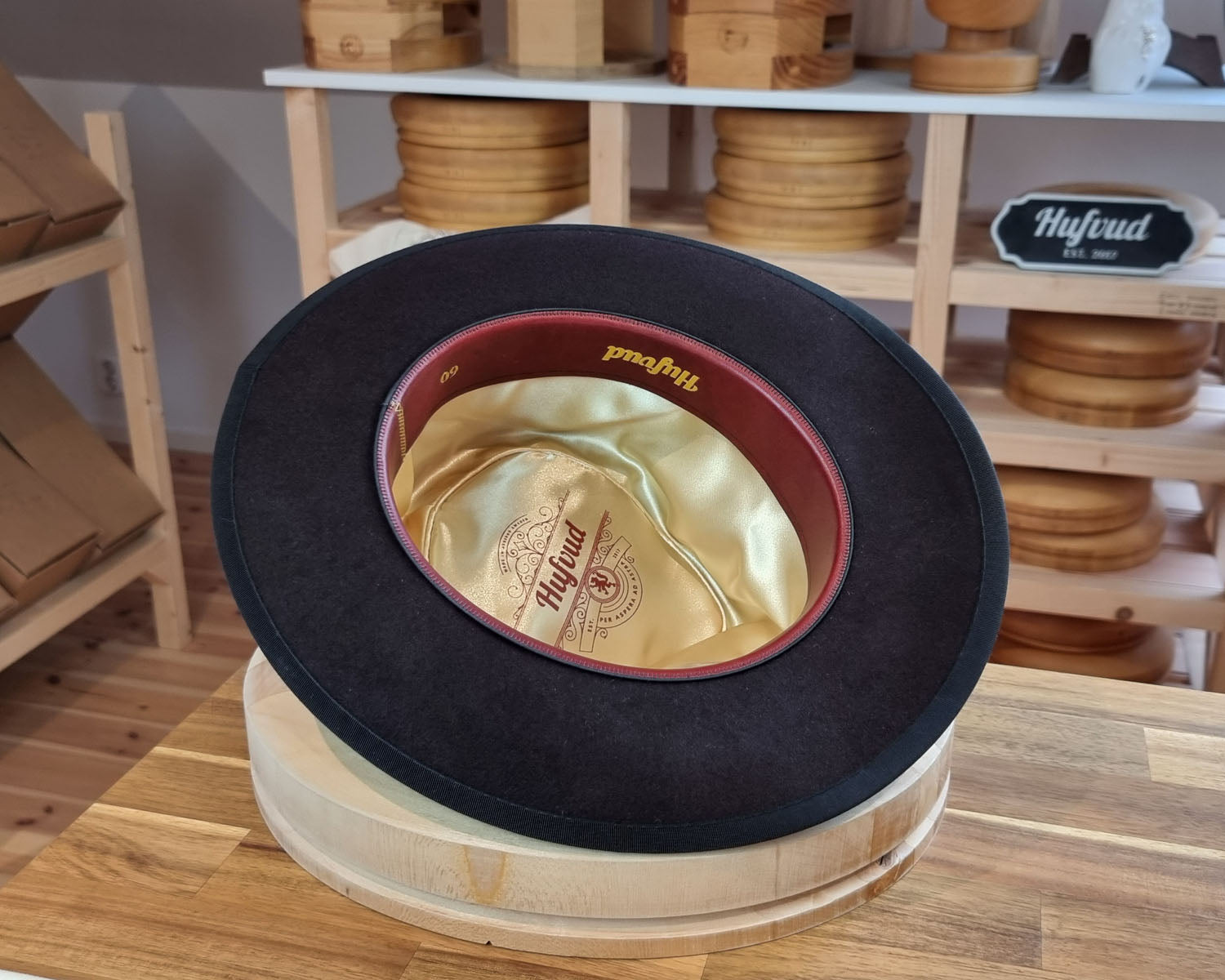 WHIPPET FEDORA | BEAVER FIFTY | OXBLOOD COLOR | SIZE 60, US 7 1/2