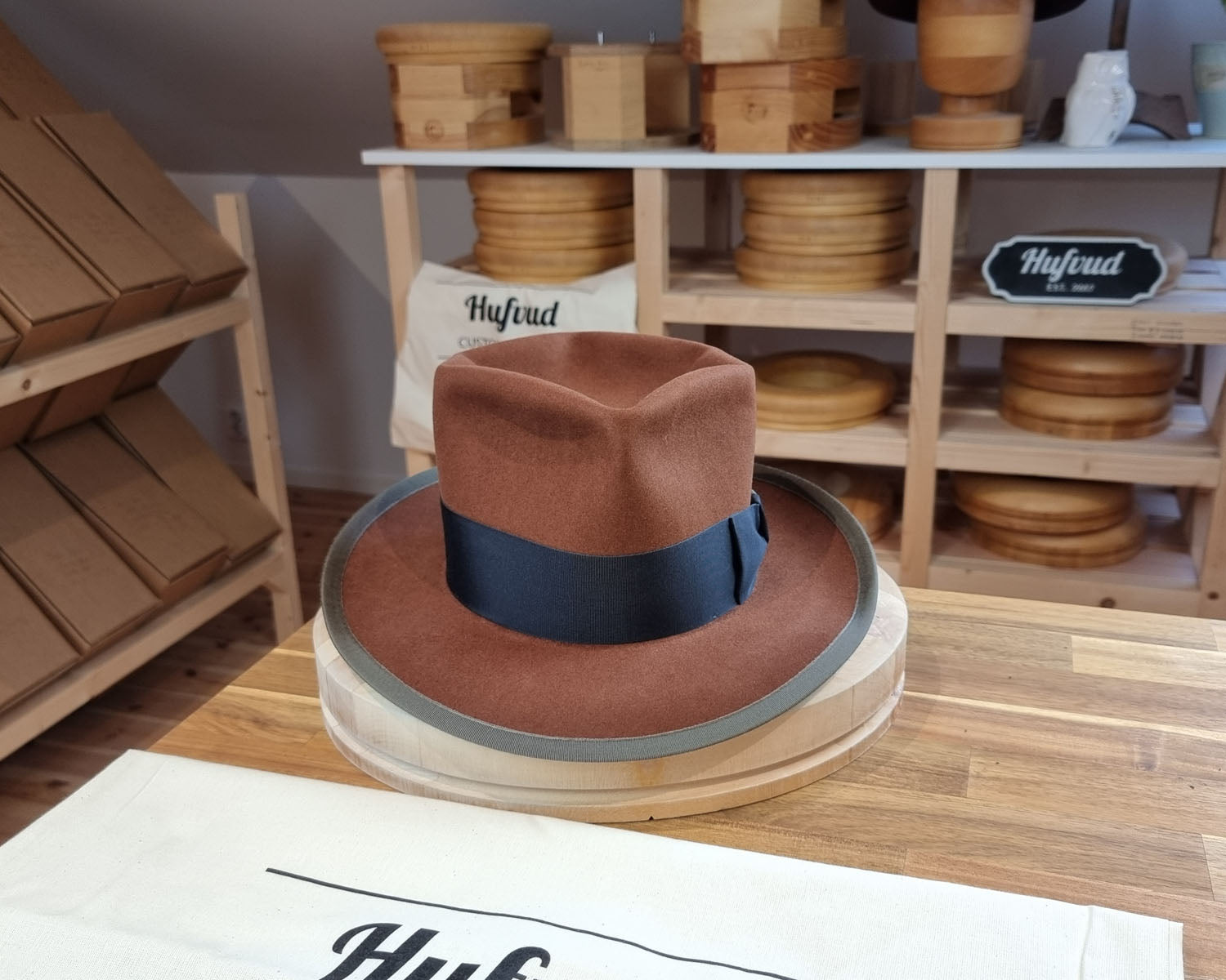 WHIPPET FEDORA | BEAVER FIFTY | COGNAC COLOR | SIZE 61, US 7 5/8
