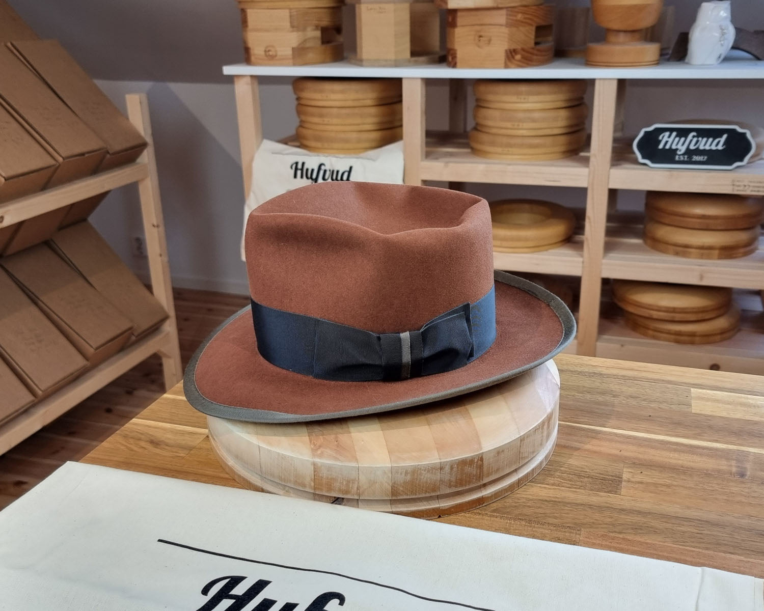 WHIPPET FEDORA | BEAVER FIFTY | COGNAC COLOR | SIZE 61, US 7 5/8