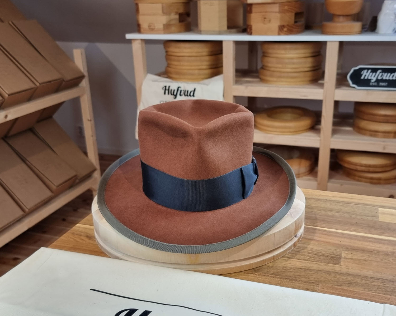WHIPPET FEDORA | BEAVER FIFTY | COGNAC COLOR | SIZE 61, US 7 5/8