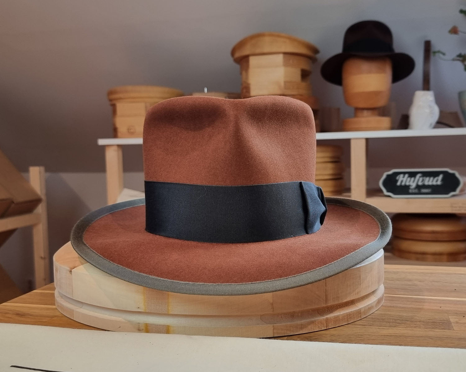 WHIPPET FEDORA | BEAVER FIFTY | COGNAC COLOR | SIZE 61, US 7 5/8