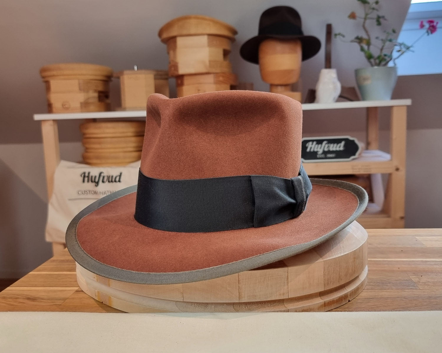 WHIPPET FEDORA | BEAVER FIFTY | COGNAC COLOR | SIZE 61, US 7 5/8
