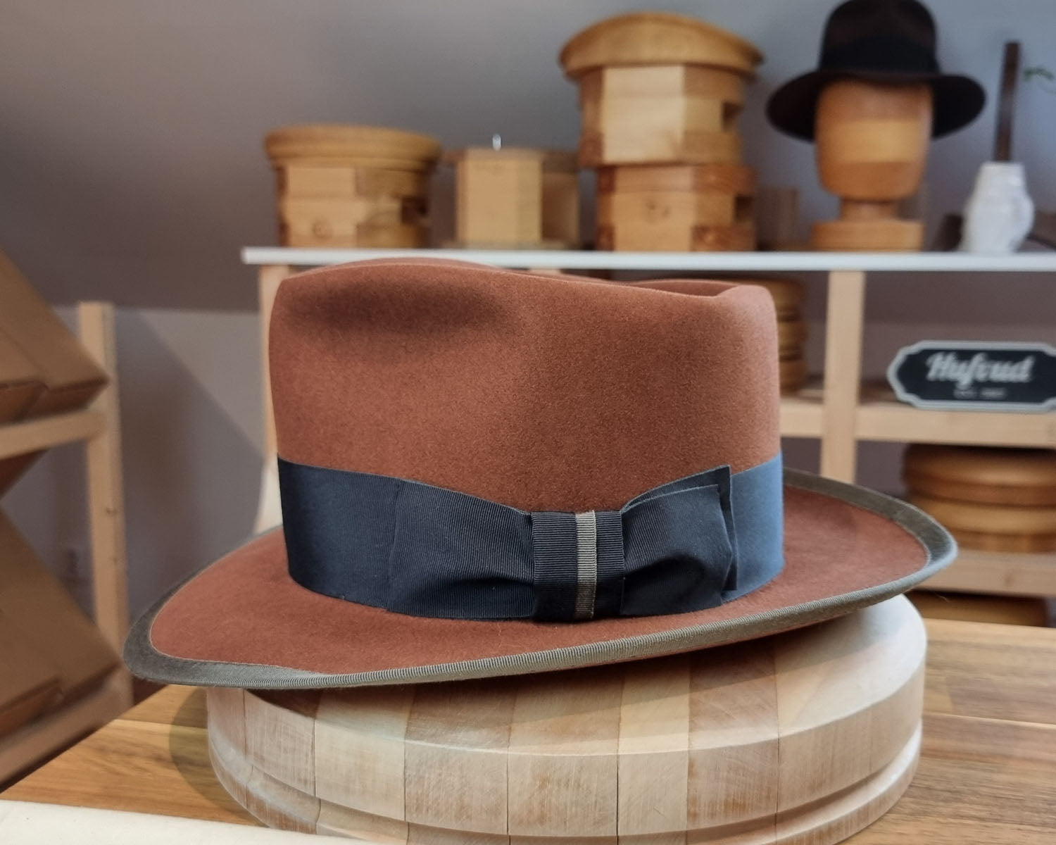 WHIPPET FEDORA | BEAVER FIFTY | COGNAC COLOR | SIZE 61, US 7 5/8