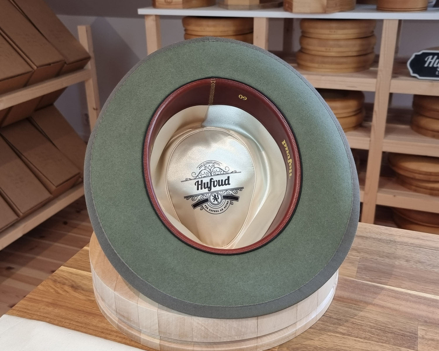 WHIPPET FEDORA | BEAVER FIFTY | SAGE GREEN COLOR | SIZE 60, US 7 1/2