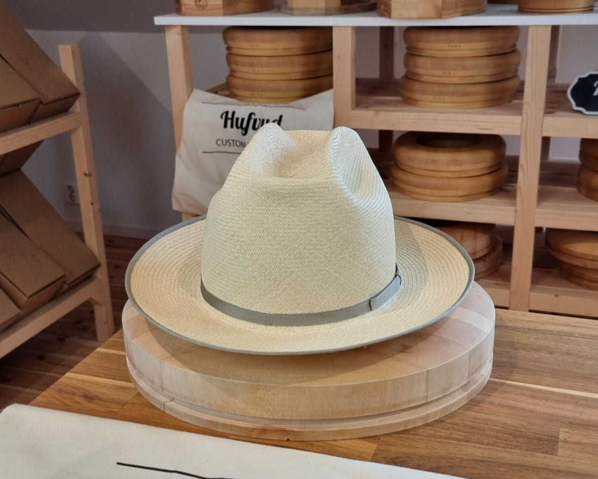 OPEN ROAD HAT | HAND WOVEN ECUADORIAN STRAW | NATURAL COLOR | CUENCA GRADE TWELVE | SIZE 61, US 7 5/8