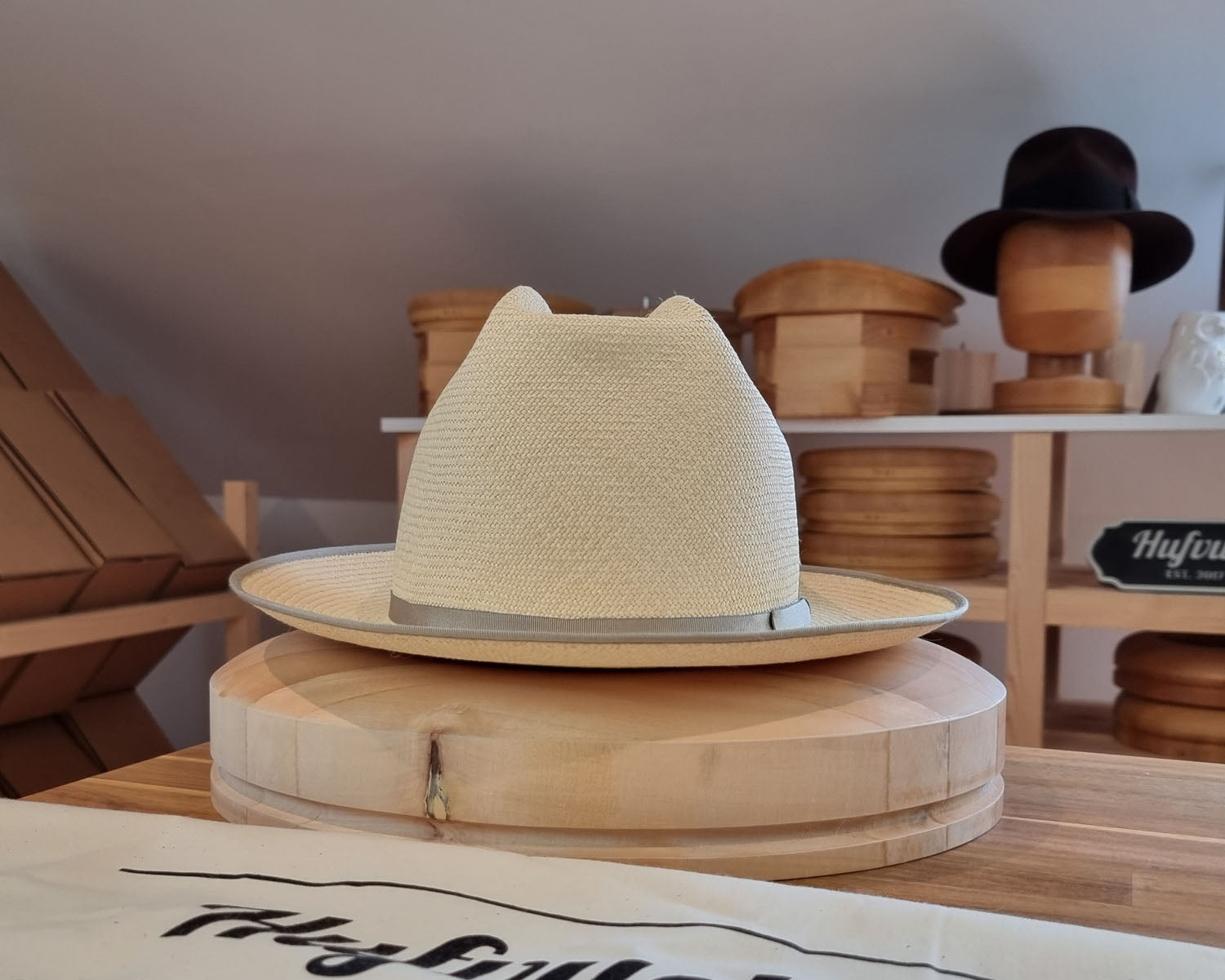 OPEN ROAD HAT | HAND WOVEN ECUADORIAN STRAW | NATURAL COLOR | CUENCA GRADE TWELVE | SIZE 61, US 7 5/8