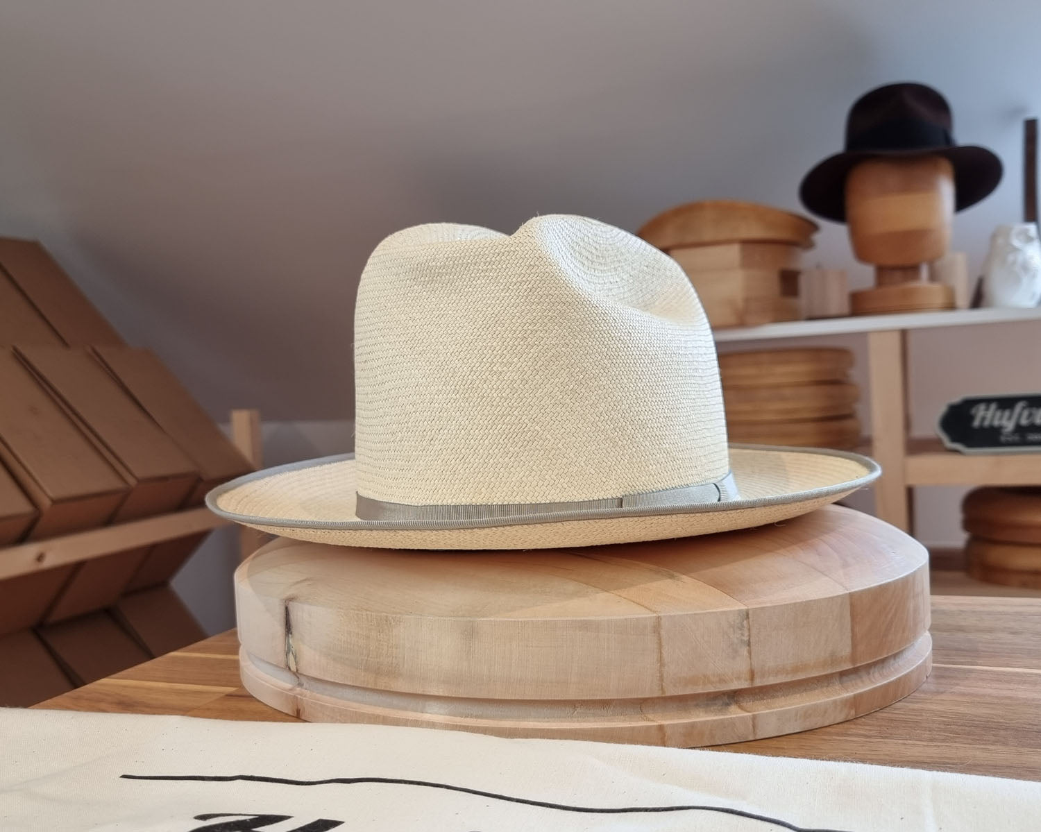 OPEN ROAD HAT | HAND WOVEN ECUADORIAN STRAW | NATURAL COLOR | CUENCA GRADE TWELVE | SIZE 61, US 7 5/8