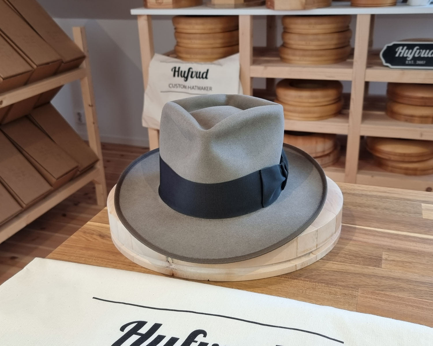 BOGART Maltese Falcon FEDORA | BEAVER FIFTY | STONE COLOR | SIZE 59, US 7 3/8