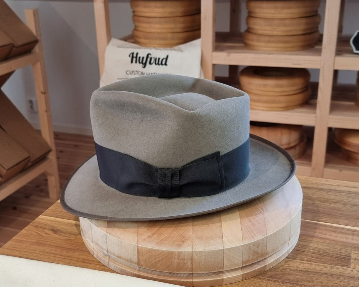 BOGART Maltese Falcon FEDORA | BEAVER FIFTY | STONE COLOR | SIZE 59, US 7 3/8