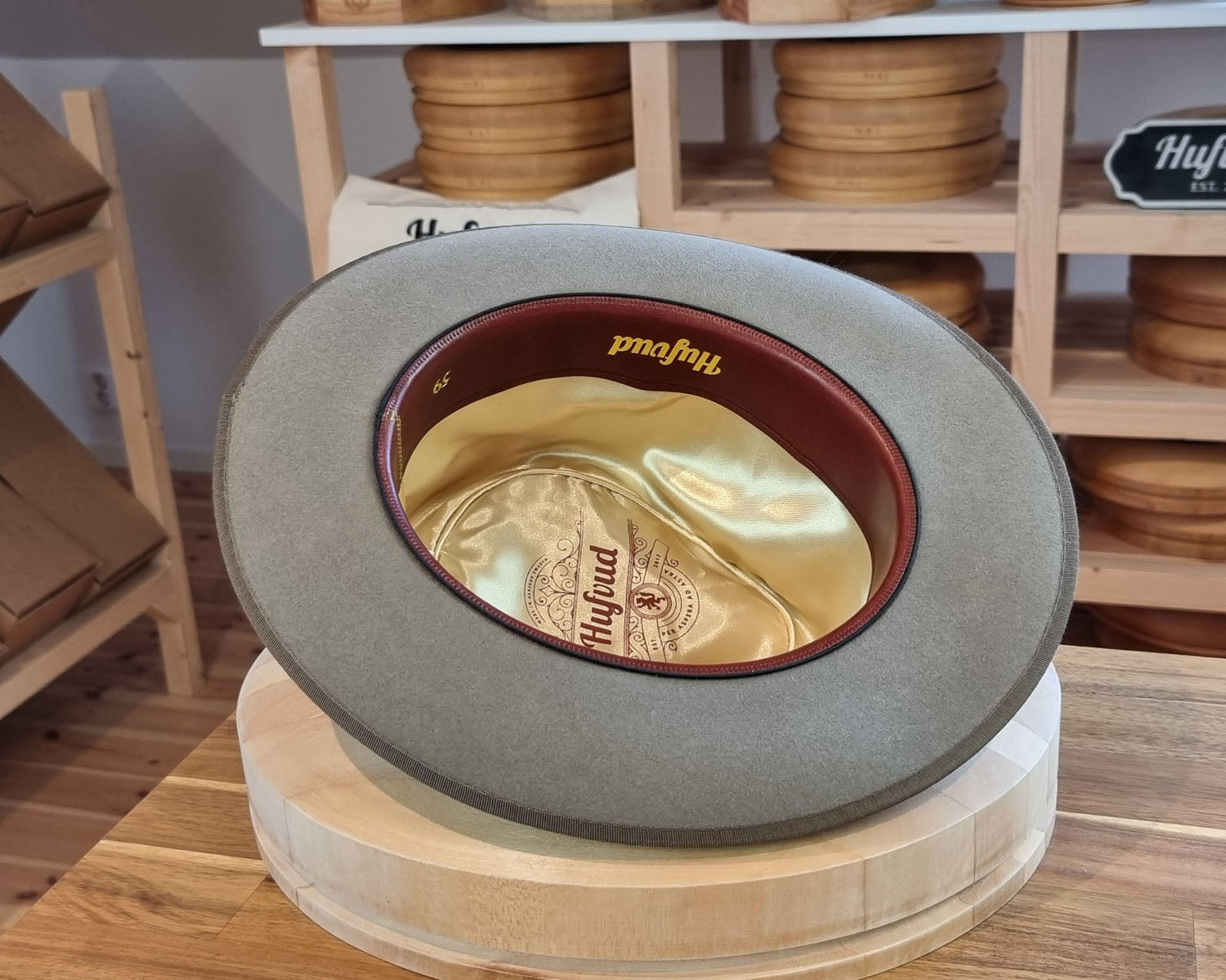 BOGART Maltese Falcon FEDORA | BEAVER FIFTY | STONE COLOR | SIZE 59, US 7 3/8