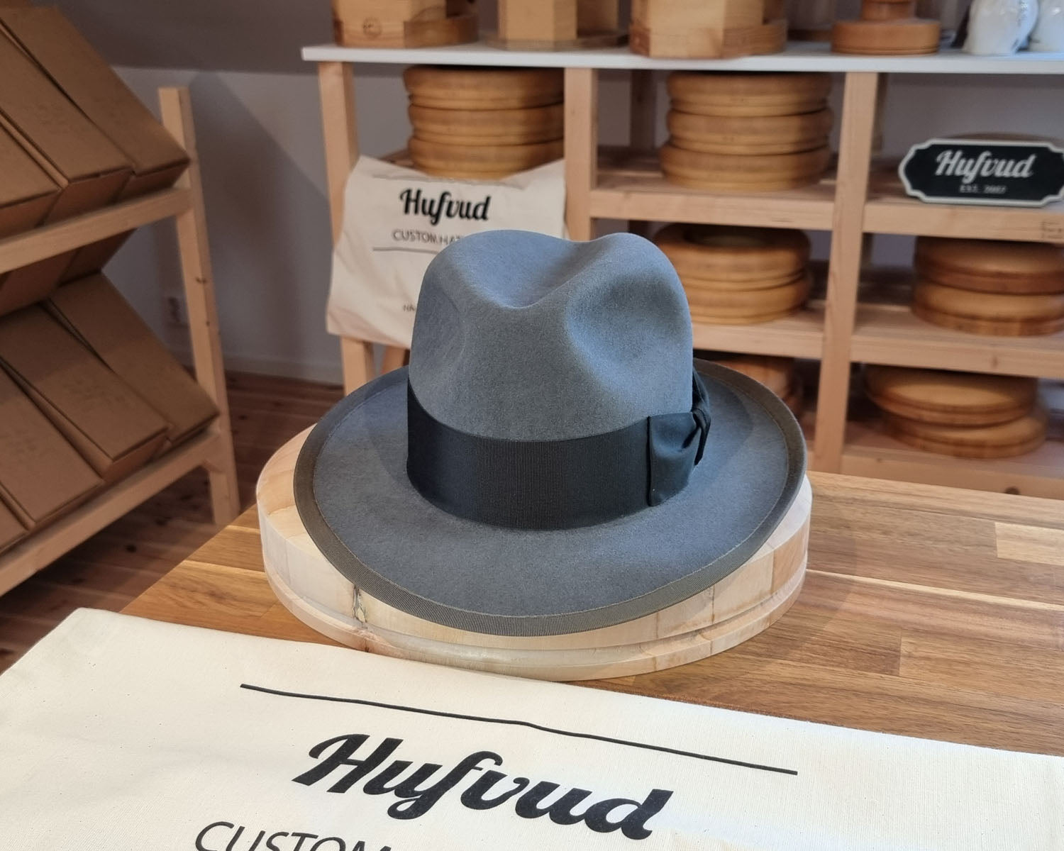 DURHAM 1922 FEDORA | BEAVER FIFTY | EMERALD GRAY COLOR | SIZE 59, US 7 3/8