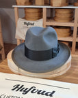 DURHAM 1922 FEDORA | BEAVER FIFTY | EMERALD GRAY COLOR | SIZE 59, US 7 3/8