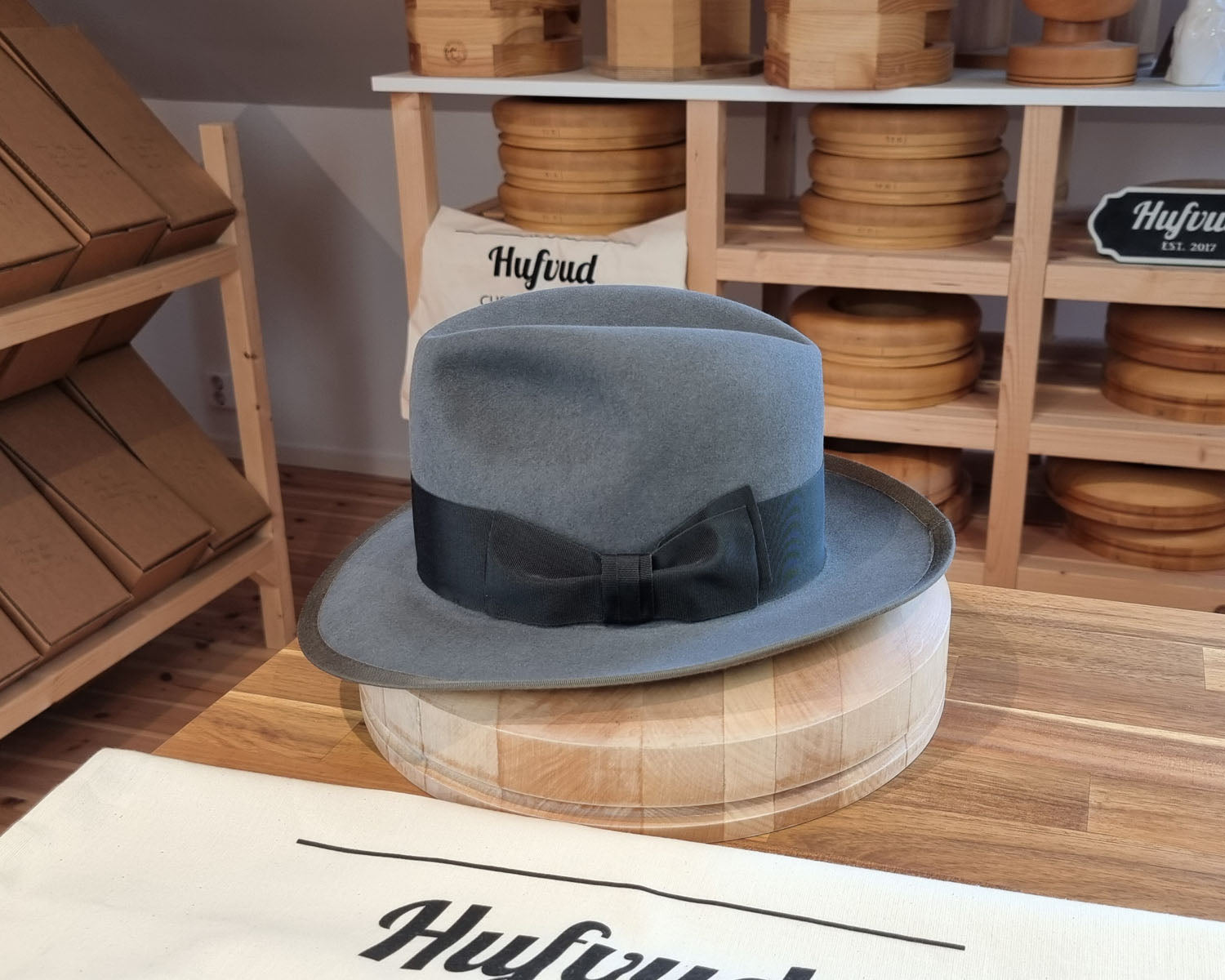 DURHAM 1922 FEDORA | BEAVER FIFTY | EMERALD GRAY COLOR | SIZE 59, US 7 3/8