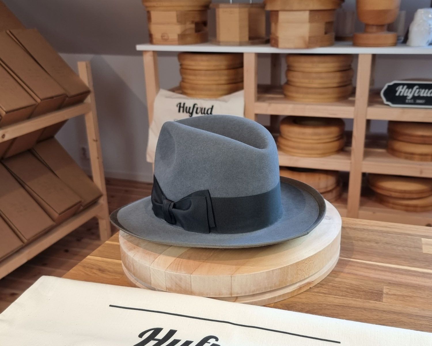 DURHAM 1922 FEDORA | BEAVER FIFTY | EMERALD GRAY COLOR | SIZE 59, US 7 3/8