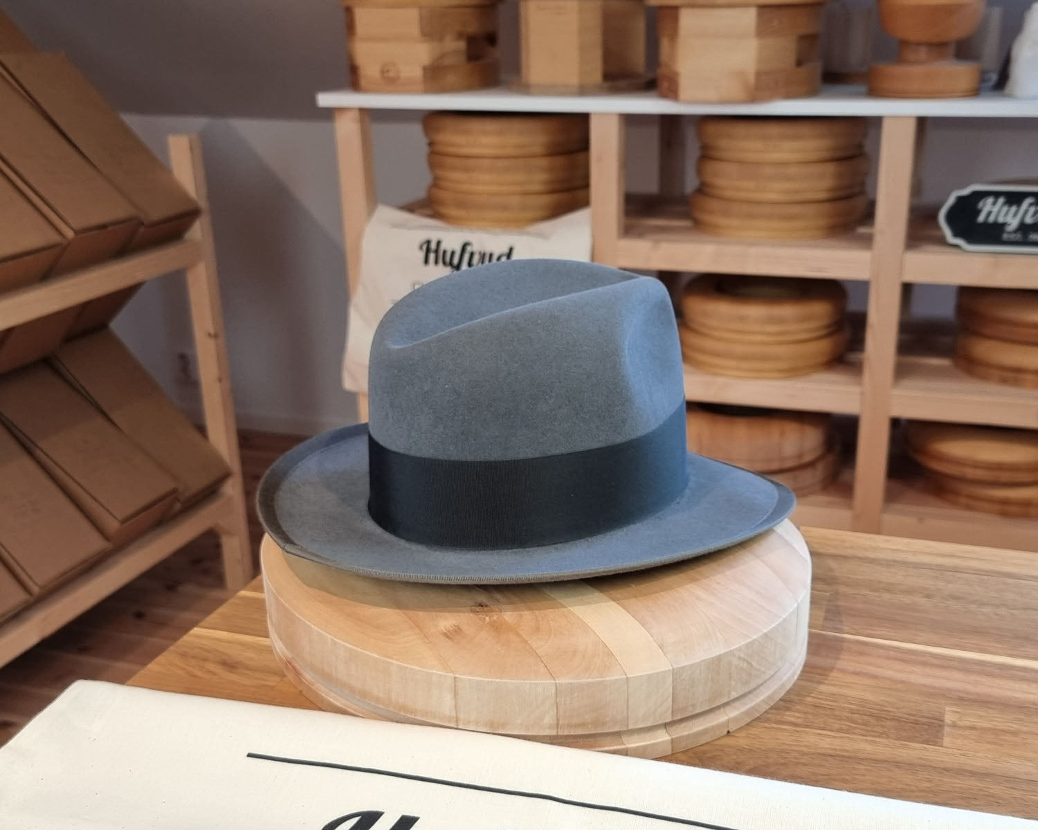 DURHAM 1922 FEDORA | BEAVER FIFTY | EMERALD GRAY COLOR | SIZE 59, US 7 3/8