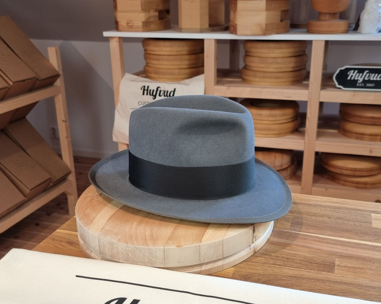 DURHAM 1922 FEDORA | BEAVER FIFTY | EMERALD GRAY COLOR | SIZE 59, US 7 3/8