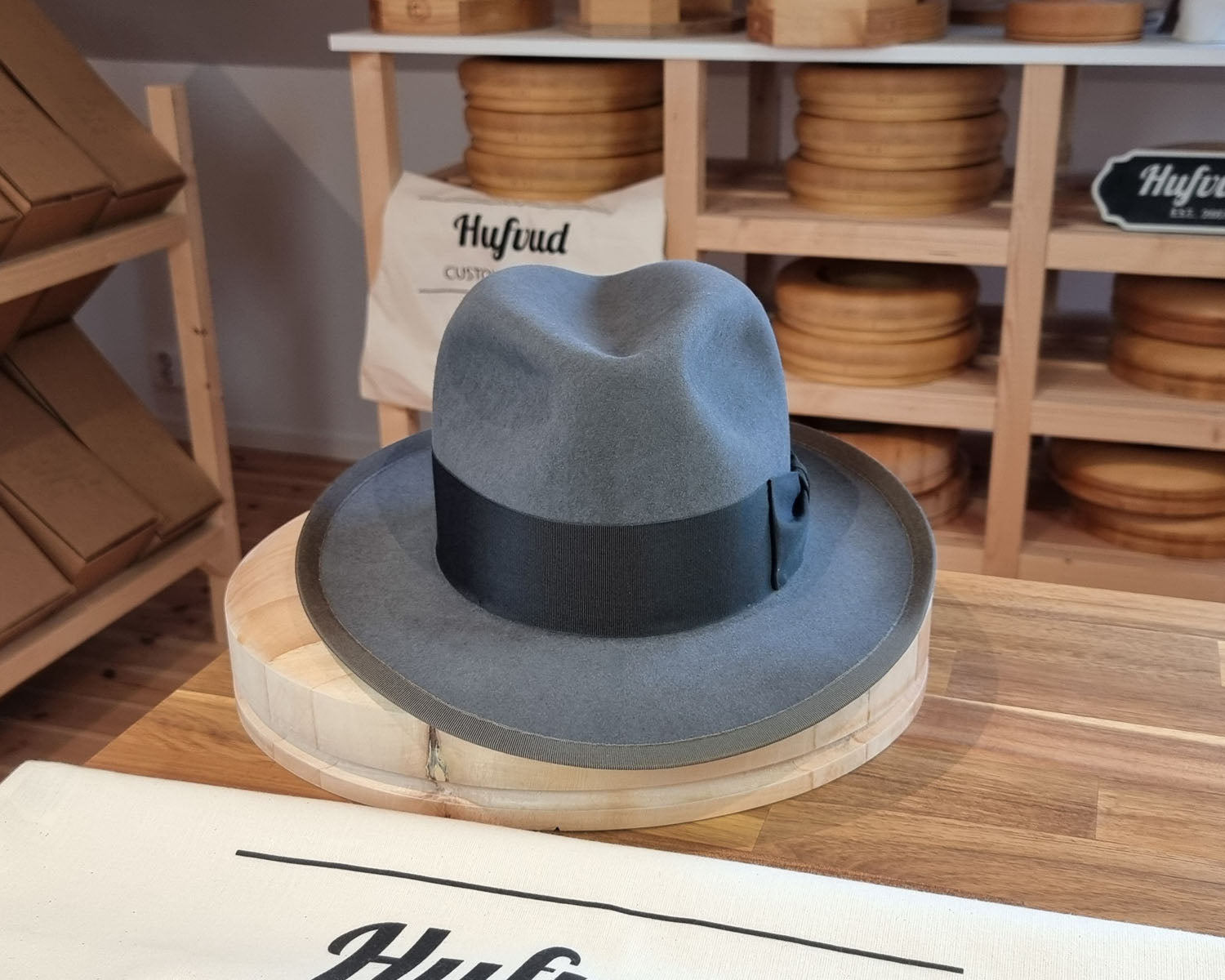 DURHAM 1922 FEDORA | BEAVER FIFTY | EMERALD GRAY COLOR | SIZE 59, US 7 3/8