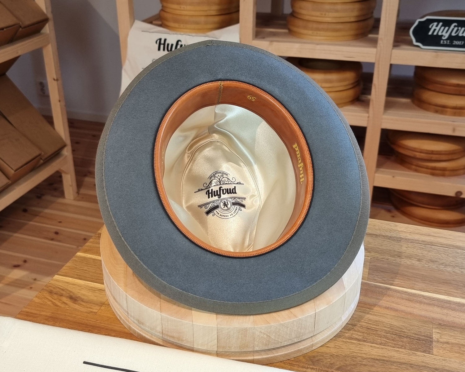 DURHAM 1922 FEDORA | BEAVER FIFTY | EMERALD GRAY COLOR | SIZE 59, US 7 3/8