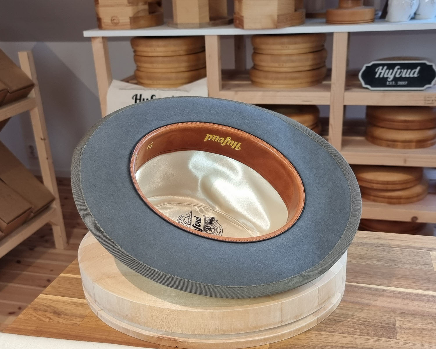 DURHAM 1922 FEDORA | BEAVER FIFTY | EMERALD GRAY COLOR | SIZE 59, US 7 3/8