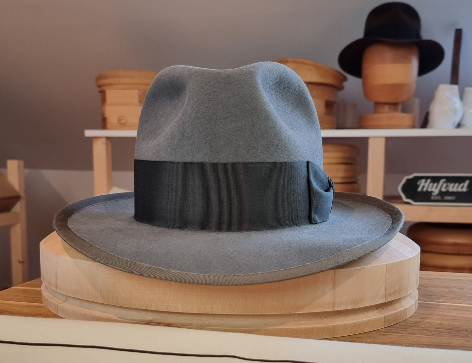DURHAM 1922 FEDORA | BEAVER FIFTY | EMERALD GRAY COLOR | SIZE 59, US 7 3/8