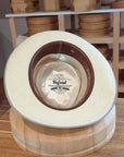 BOGART FEDORA | HAND WOVEN ECUADORIAN STRAW | NATURAL COLOR | CUENCA GRADE TWELVE | SIZE 58, US 7 1/4