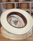 BOGART FEDORA | HAND WOVEN ECUADORIAN STRAW | NATURAL COLOR | CUENCA GRADE TWELVE | SIZE 58, US 7 1/4