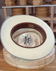 BOGART FEDORA | HAND WOVEN ECUADORIAN STRAW | NATURAL COLOR | CUENCA GRADE TWELVE | SIZE 58, US 7 1/4