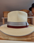 BOGART FEDORA | HAND WOVEN ECUADORIAN STRAW | NATURAL COLOR | CUENCA GRADE TWELVE | SIZE 58, US 7 1/4