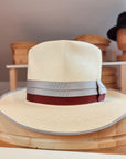 BOGART FEDORA | HAND WOVEN ECUADORIAN STRAW | NATURAL COLOR | CUENCA GRADE TWELVE | SIZE 58, US 7 1/4
