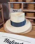 BOGART FEDORA | HAND WOVEN ECUADORIAN STRAW | NATURAL COLOR | CUENCA GRADE EIGHT | SIZE 60, US 7 1/2