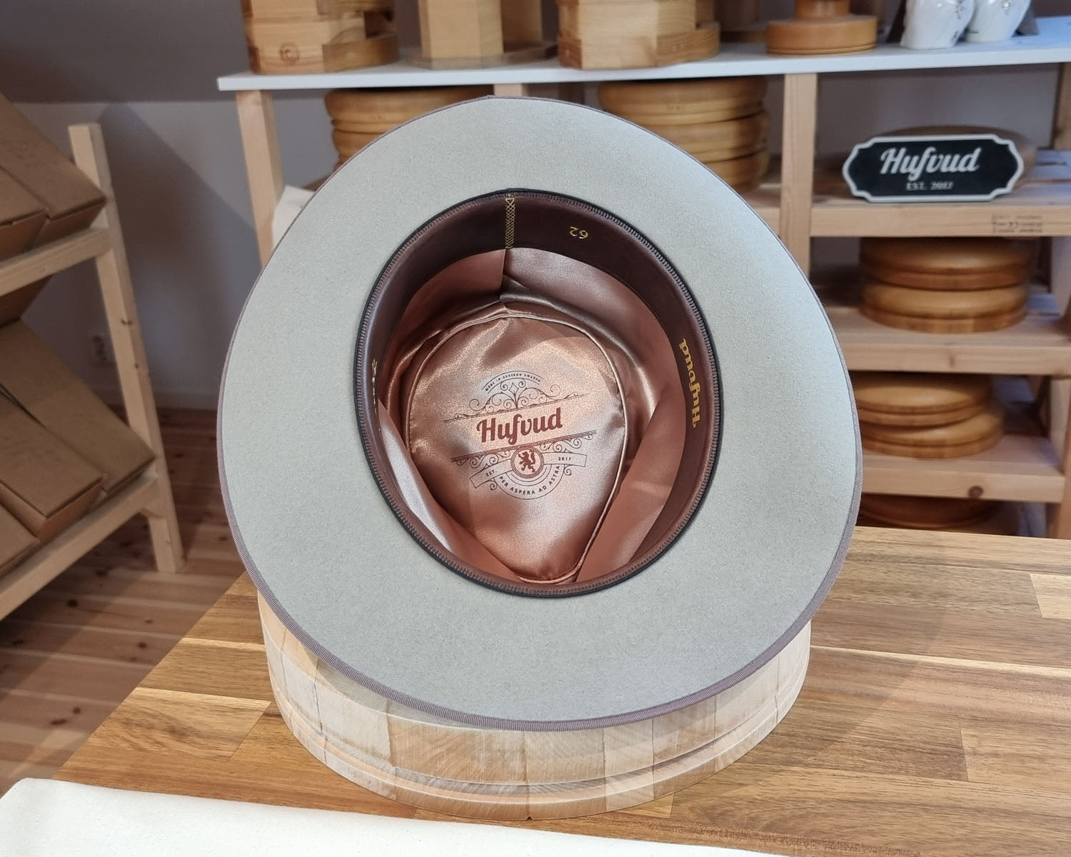 WHIPPET FEDORA | BEAVER FIFTY | DOVE GRAY COLOR | SIZE 62, US 7 3/4