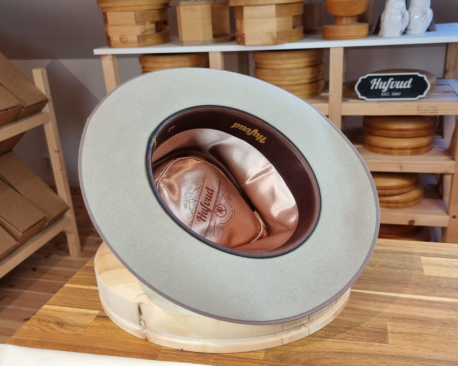 WHIPPET FEDORA | BEAVER FIFTY | DOVE GRAY COLOR | SIZE 62, US 7 3/4