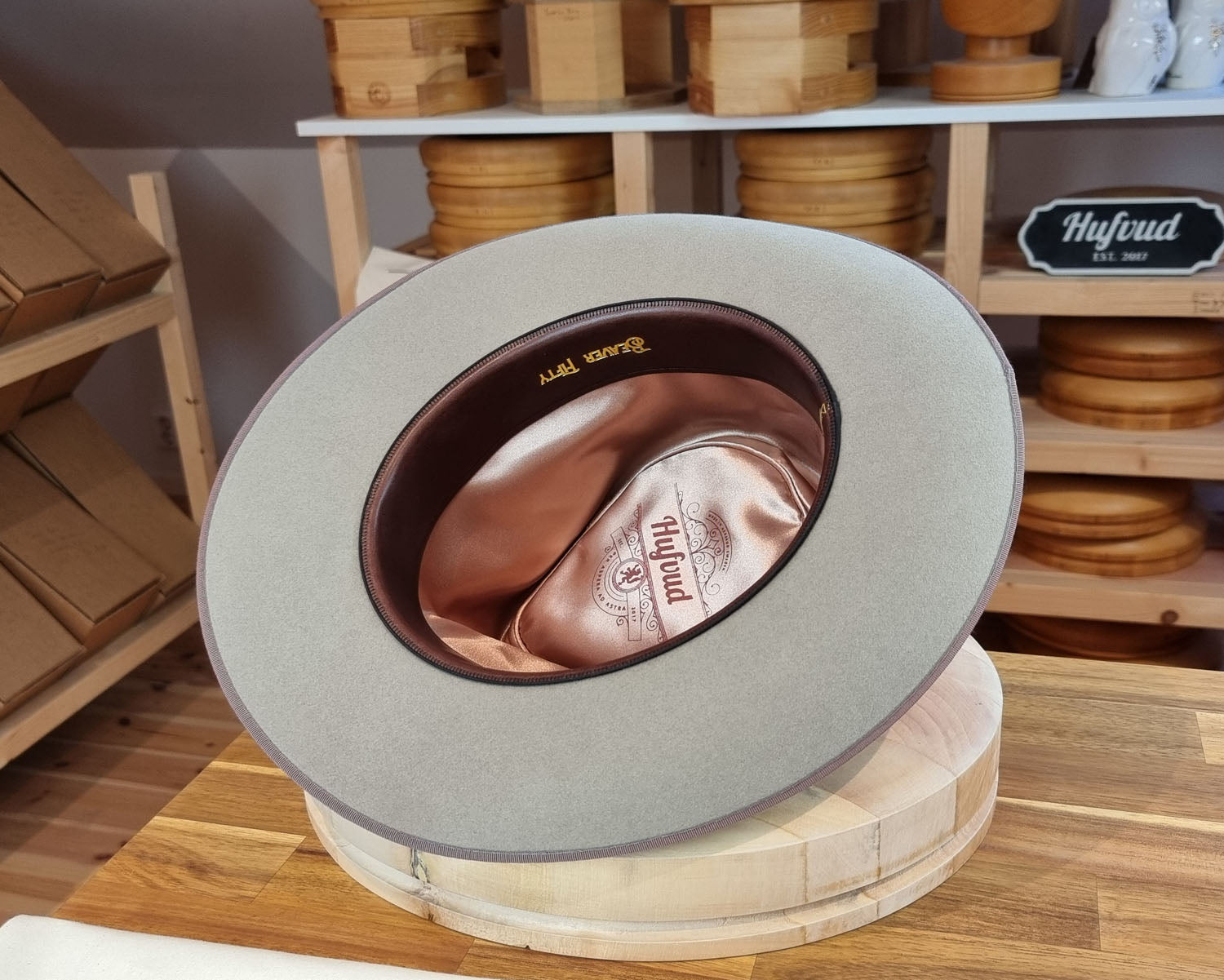 WHIPPET FEDORA | BEAVER FIFTY | DOVE GRAY COLOR | SIZE 62, US 7 3/4