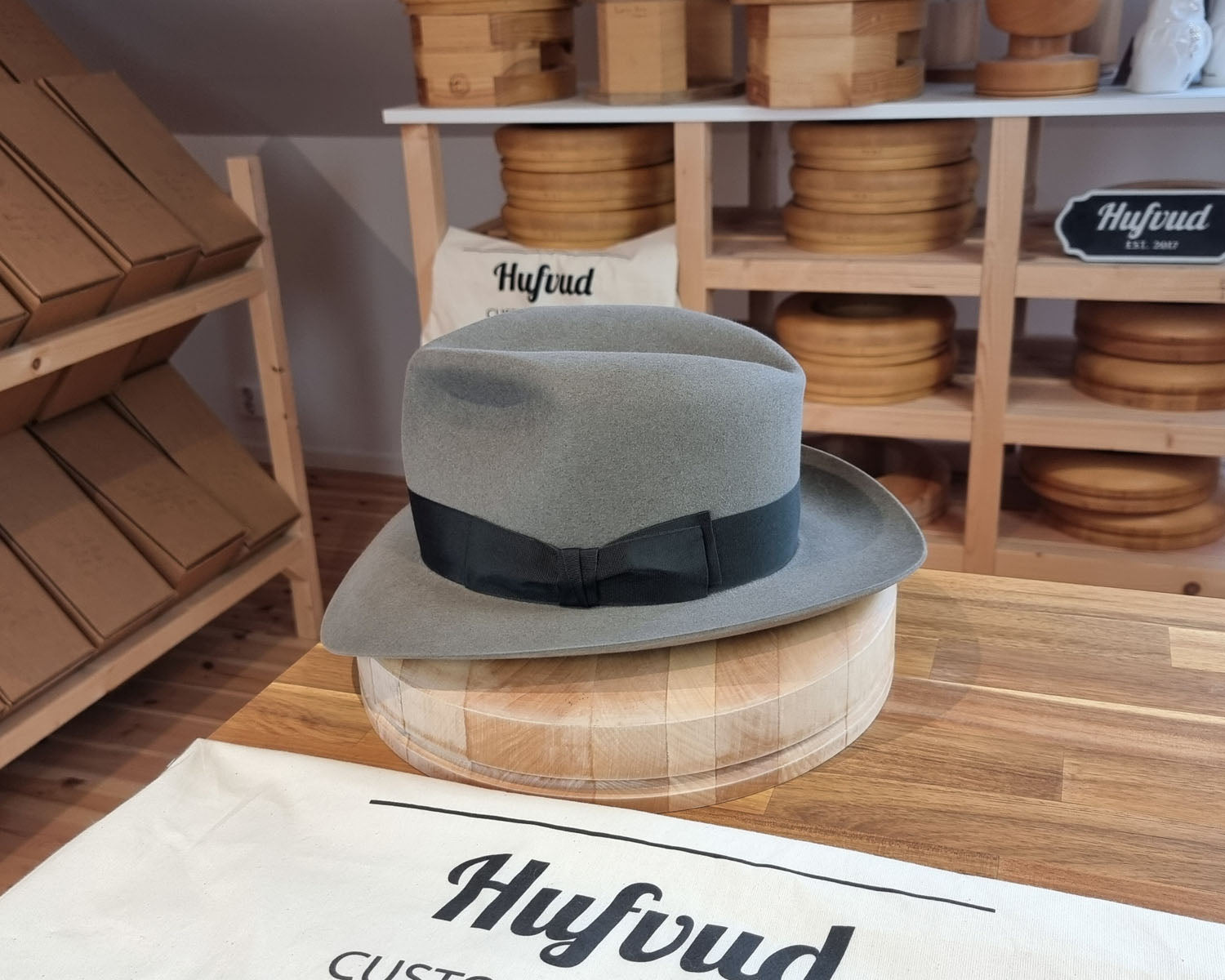 LEIFUR Adventure FEDORA | BEAVER FIFTY | GRANITE COLOR | WESTERN WEIGHT | SIZE 60, US 7 1/2