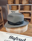 LEIFUR Adventure FEDORA | BEAVER FIFTY | GRANITE COLOR | WESTERN WEIGHT | SIZE 60, US 7 1/2