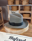 LEIFUR Adventure FEDORA | BEAVER FIFTY | GRANITE COLOR | WESTERN WEIGHT | SIZE 60, US 7 1/2