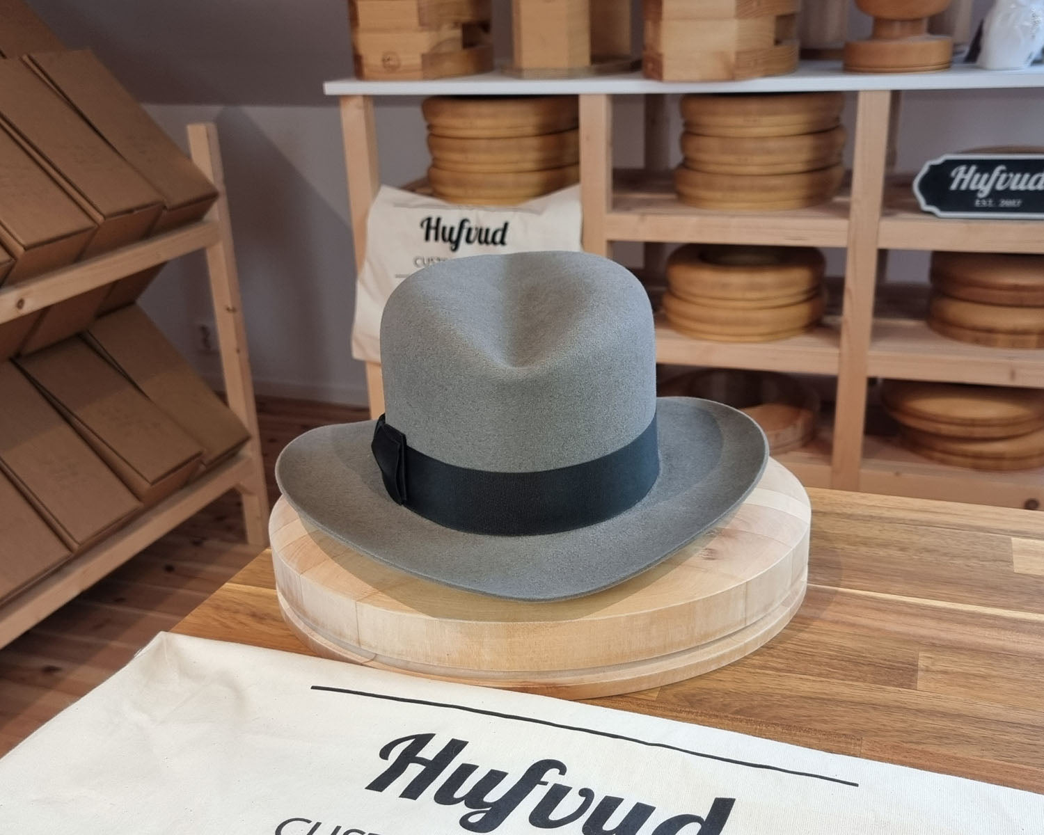 LEIFUR Adventure FEDORA | BEAVER FIFTY | GRANITE COLOR | WESTERN WEIGHT | SIZE 60, US 7 1/2