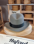 LEIFUR Adventure FEDORA | BEAVER FIFTY | GRANITE COLOR | WESTERN WEIGHT | SIZE 60, US 7 1/2