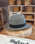 LEIFUR Adventure FEDORA | BEAVER FIFTY | GRANITE COLOR | WESTERN WEIGHT | SIZE 60, US 7 1/2