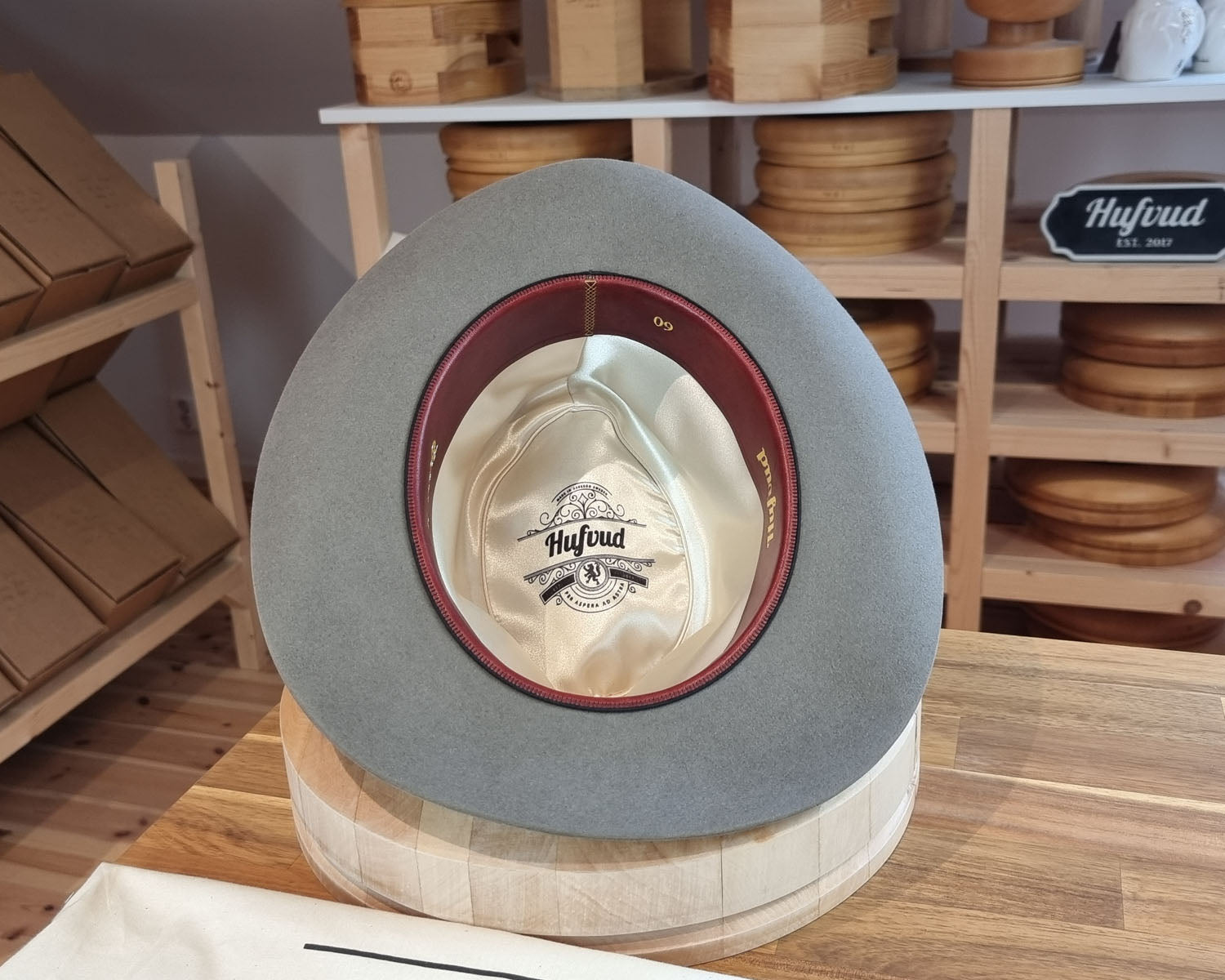 LEIFUR Adventure FEDORA | BEAVER FIFTY | GRANITE COLOR | WESTERN WEIGHT | SIZE 60, US 7 1/2