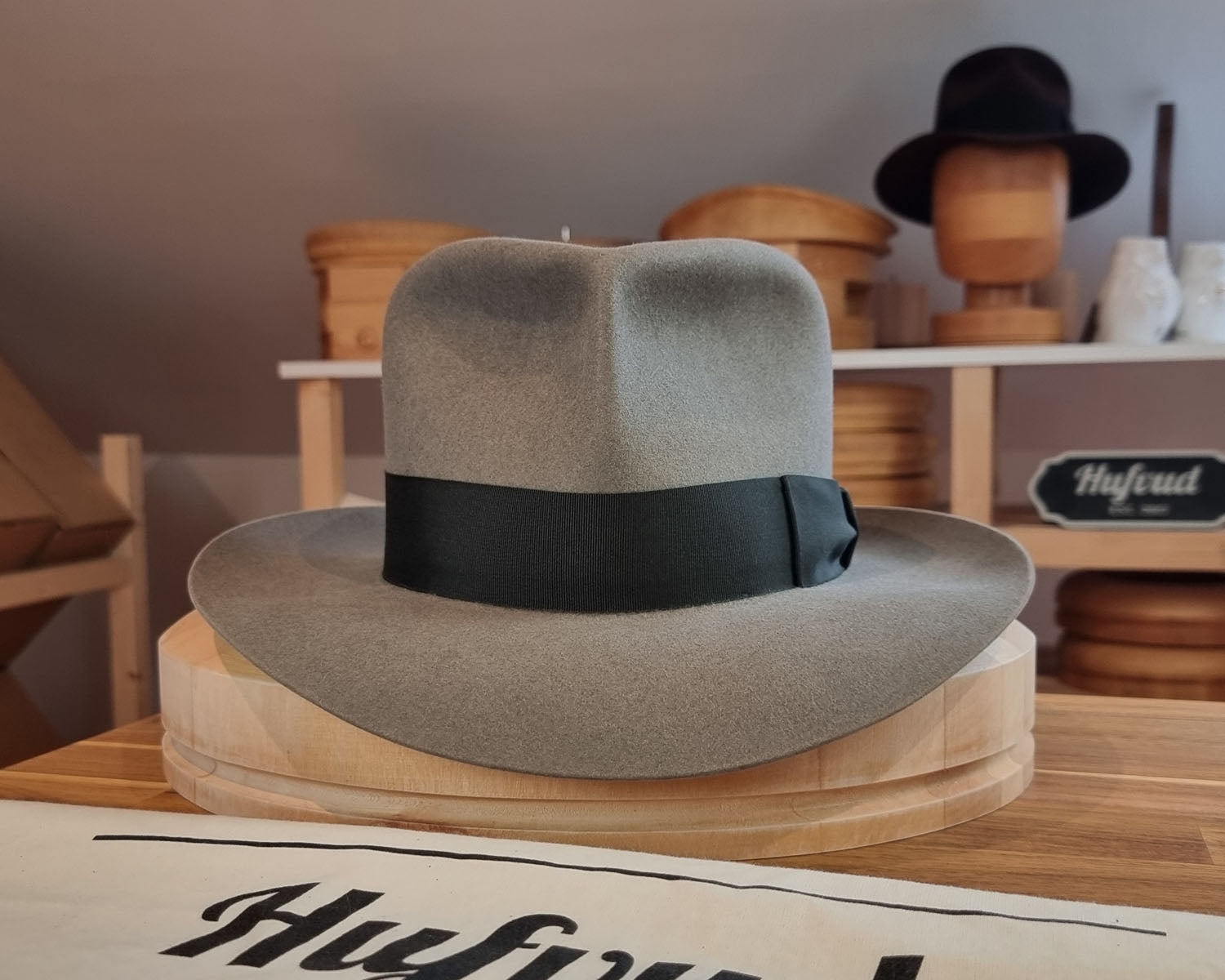 LEIFUR Adventure FEDORA | BEAVER FIFTY | GRANITE COLOR | WESTERN WEIGHT | SIZE 60, US 7 1/2