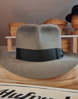 LEIFUR Adventure FEDORA | BEAVER FIFTY | GRANITE COLOR | WESTERN WEIGHT | SIZE 60, US 7 1/2