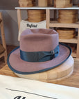 WHIPPET FEDORA | BEAVER FIFTY | DUSTY ROSE COLOR | SIZE 61, US 7 5/8