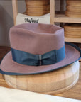 WHIPPET FEDORA | BEAVER FIFTY | DUSTY ROSE COLOR | SIZE 61, US 7 5/8