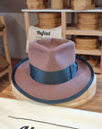 WHIPPET FEDORA | BEAVER FIFTY | DUSTY ROSE COLOR | SIZE 61, US 7 5/8
