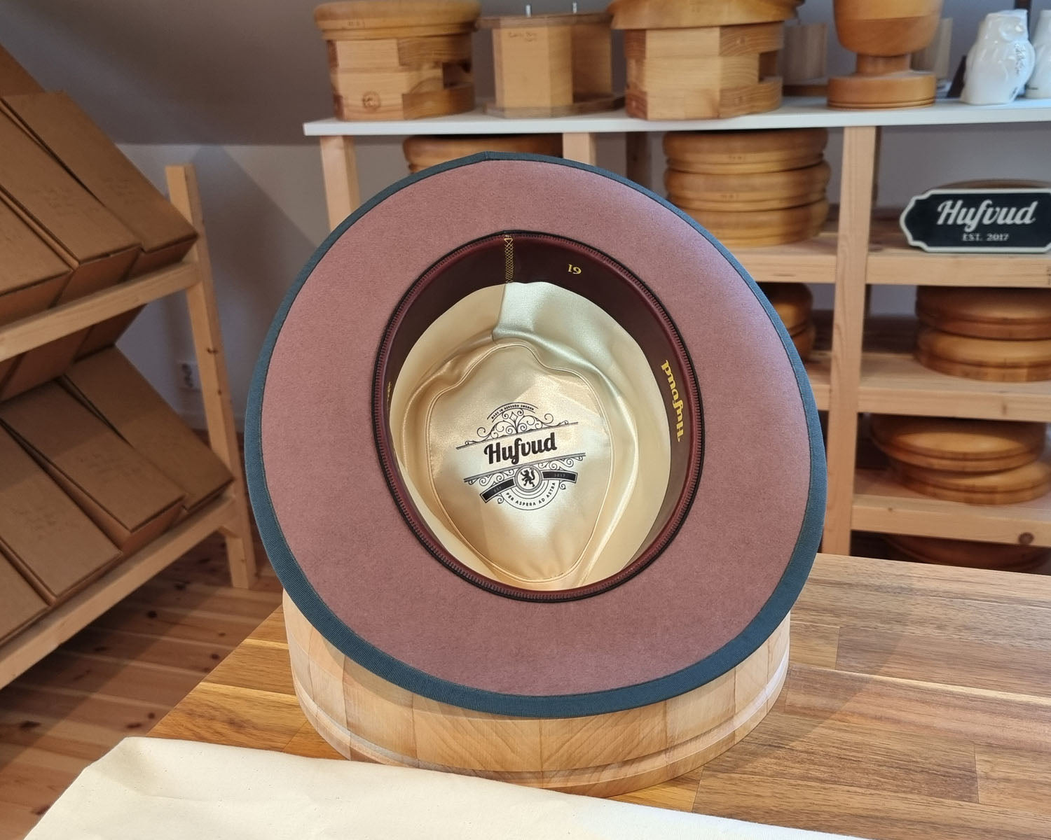 WHIPPET FEDORA | BEAVER FIFTY | DUSTY ROSE COLOR | SIZE 61, US 7 5/8