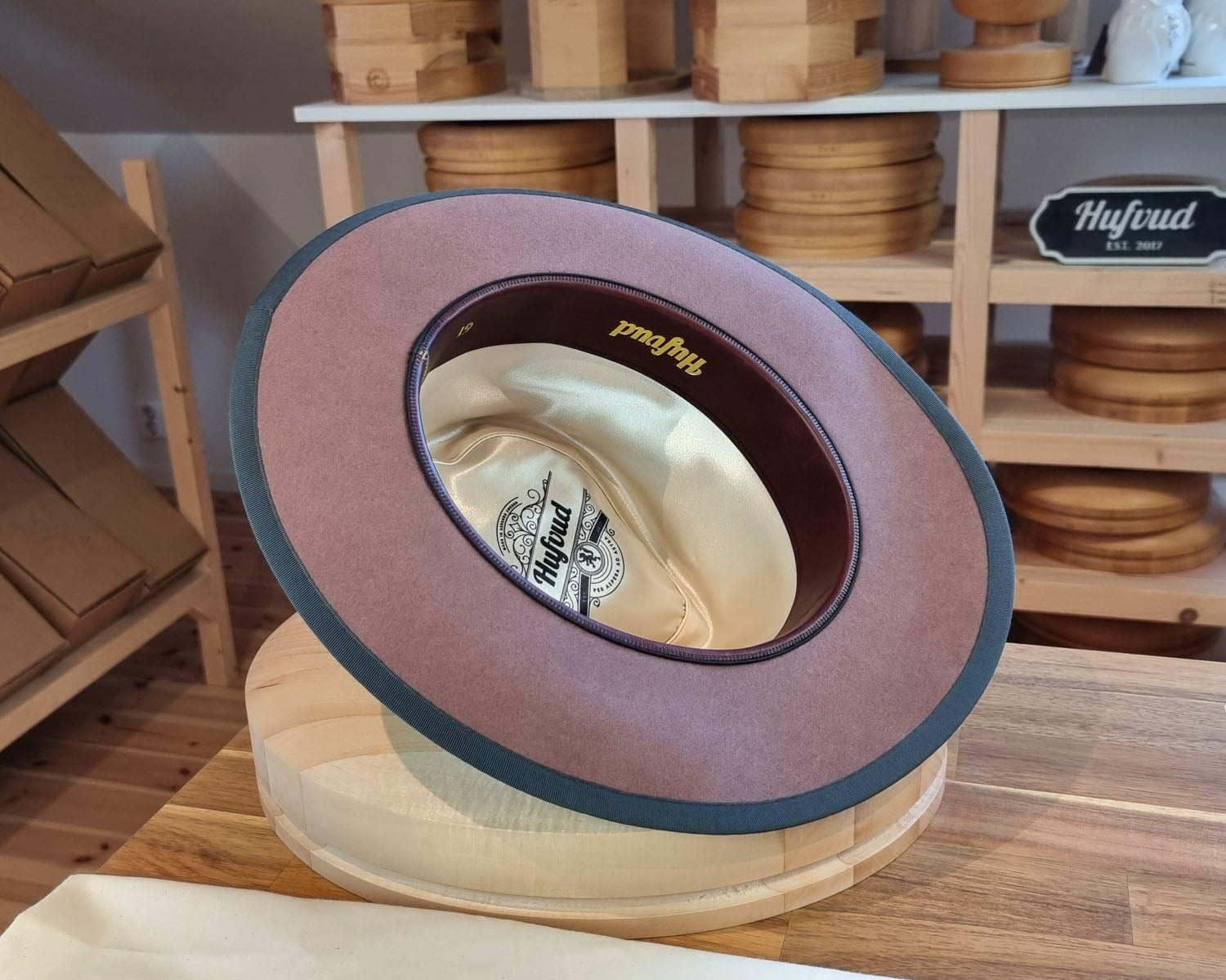 WHIPPET FEDORA | BEAVER FIFTY | DUSTY ROSE COLOR | SIZE 61, US 7 5/8