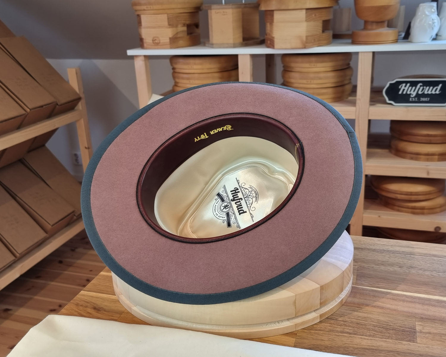 WHIPPET FEDORA | BEAVER FIFTY | DUSTY ROSE COLOR | SIZE 61, US 7 5/8